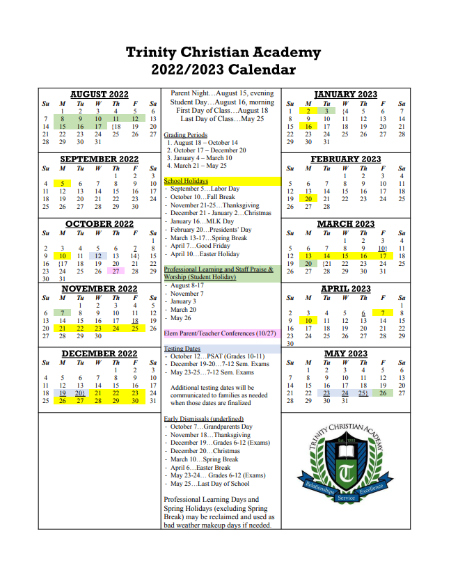 2022-2023-school-calendar-trinity-christian-academy